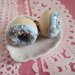 Donuts ciambelle orecchini a lobo in Fimo