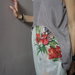 Silk Tunic Top "Poppy Fairy" Orriginally Hand Painted
