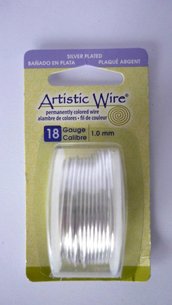 Artistic Wire® Silver No Tarnish, 18 Gauge (1,02 mm)
