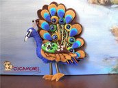 Broche Pavo Real