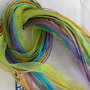 6 collane organza di 6 colori diversi