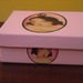 Set 3 scatoline colorate con ballerina vintage