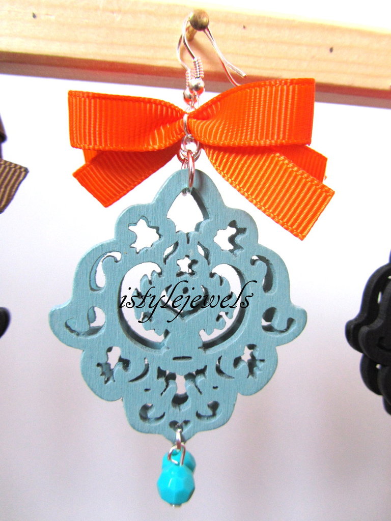 Orecchini A Perno In Argento Sterling 925 LeCalla – Albero Della Vita Con Foglie A Cuore, Bicolore