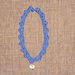C7 collana girocollo blu con cristallo-----Blu handmade collar necklace with crystal