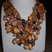 C3 Girocollo originale con conchiglie e noce di cocco-------Handmade collar necklace with shells and coconut