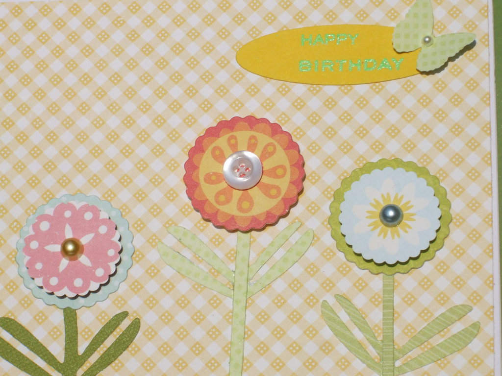 Biglietto di auguri floreale a forma di lamina dorata - mazzo di fiori
