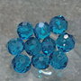 10 briolette Blu Petrolio 10 mm.