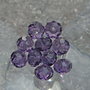 10 briolette viola amestista 8 mm.