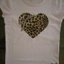 Maglietta "cuore leopardo"