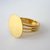 Base anello regolabile color oro