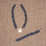 C2 collana & braccialetto a chiacchierino in cordino cerat5o blu---------blue collar necklace and bracelet made with tatting technique