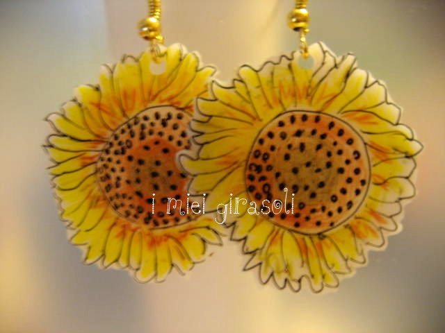 Orecchini Girasole - Gioielli - Orecchini - di Musa Design | su MissHobby