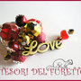 Anello "Love Rosso Oro" Bronzo perle idea regalo Natale 2012