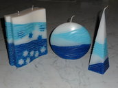 Trio di candele marinare