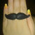 Anello in fimo " Baffetti / Moustache "