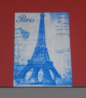 Quadretto Paris con torre Eiffel in legno con stampa applicata