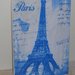 Quadretto Paris con torre Eiffel in legno con stampa applicata