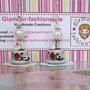 orecchini earrings con tazzine di te with teacups