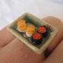 anello SUSHI in Fimo cernit