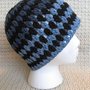 Crochet Tri-Color Adult Hat