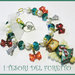 Bracciale "Natale 2012 Fufuangel Verde-Rosso" fimo cernit kawaii idea regalo per lei bijoux natalizi 
