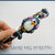 Cerchietto "Natale 2012 Pinguino Blu e Argento" fimo cernit kawaii bimba idea regalo