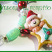 Bracciale "Natale 2012 Fufuorsetto su Biscotto a stella rosso" fimo cernit kawaii 