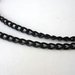 Catena in alluminio Aluminum Chain, Black, link 3,6 x 6 mm.  1,90 euro/metro
