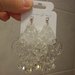 orecchini resina stile vintage crystal trasparenti con swarovski ab