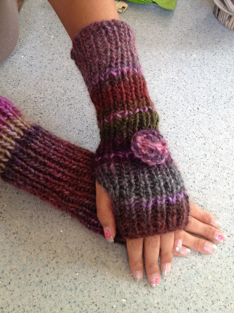 FRAAS Guanti Donna Morbidi Invernali 9x26 Cm - Scalda Mani In Maglia Mista Lana E Acrilico, Unità, Lavabili A Mano