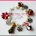 Bracciale "Natale Pinguino e charm natalizi" fimo cernit kawaii idea regalo 2012 