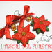 Orecchini "Stelle di Natale" Rosso acceso Natale 2014  fimo cernit kawaii idea regalo