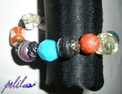 bracciale di perle colorate
