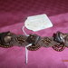 B4 Bracciale orignale marrone macramè con bottoni antichi----Original macramè bracelet with ancient bottons