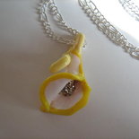 collana con fiori di rafia all'uncinetto - Gioielli - Collane - di