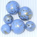 6 perle azzurre 19 e 13mm vend.