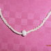 C12 Collana ad uncinetto con filo d'argento e Swarovsky----Crochet necklace with silver thread and Swarovsky