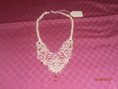 C16 Collana originale ed elegante macramè e swarovsky---Original and elegant macramè and swarovsky necklace
