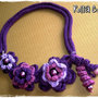 Collana Crochet Viola