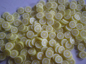 130 Fettine Limone da Polymer Clay Canes