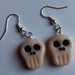 Orecchini Teschio in Fimo per Halloween / Polymer Clay Skulls Earrings Halloween