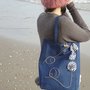 "Il mio mare in una borsa" blu handbag