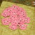 10 fiori rosa a stella con perlina uncinetto scrapbooking bomboniere 