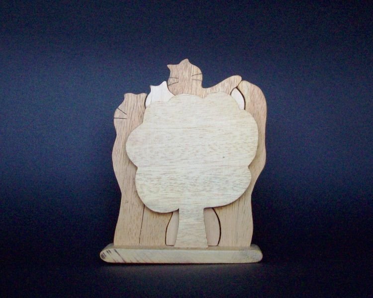 Gioco Per Gatti In Legno D'ulivo – Pesca Con Piuma, 100% Naturale, Made In Germany, Per Istinto Felino