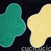 assorbente regolare impermeabile lavabile (verde) / regular AIO waterproof cloth menstrual sanitary pad