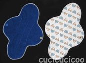 assorbente regolare impermeabile lavabile (vw maggiolini) / regular AIO waterproof cloth menstrual sanitary pad