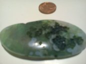 pietra da collezione in agata verde