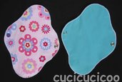 salvaslip impermeabile lavabile (fiori rosa) / waterproof  AIO cloth pantyliner
