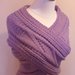 Chunky Handknit cowl-scarf-lavender-purple