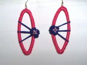 Orecchini realizzati a mano con l'uncinetto - handmade crocheted earrings